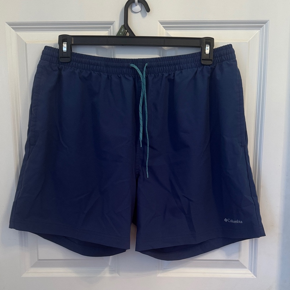 Columbia Men's Navy Athletic Shorts. A-7